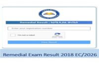 Remedial result 2018 EC
